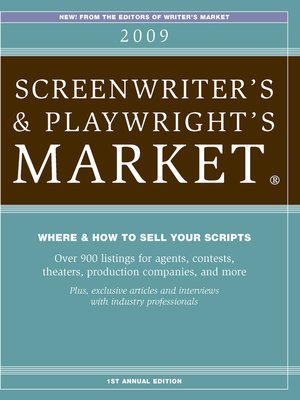 cover image of 2009 Screenwriter's and Playwright's Market